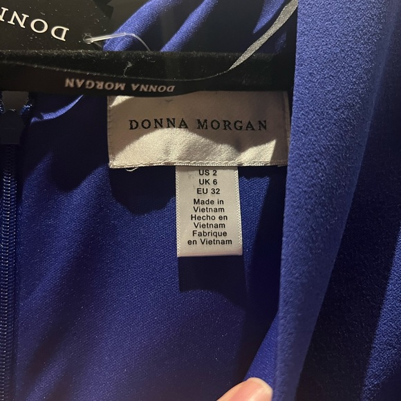 BNWT Donna Morgan Cobalt Blue Dress - Picture 3 of 3